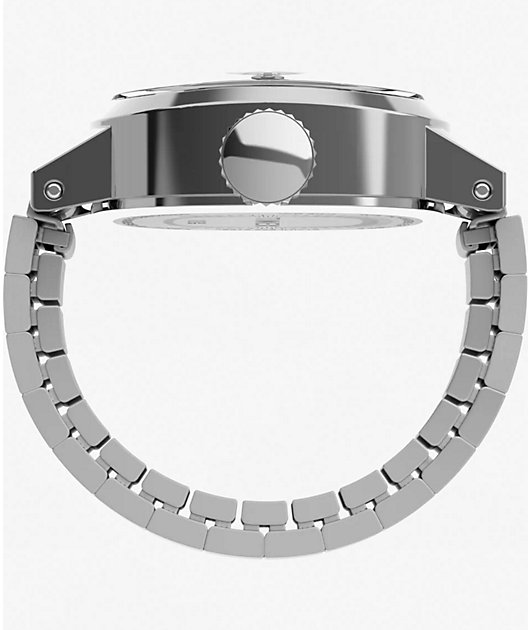 TIMEX Cavatina Silver Mini Analog Ring Watch