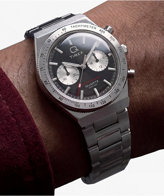 TIMEX Q Continental Chronograph Stainless Steel Analog Watch