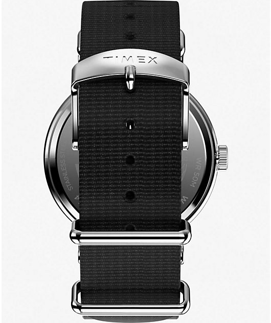 TIMEX Weekender Black & Silver Analog Watch