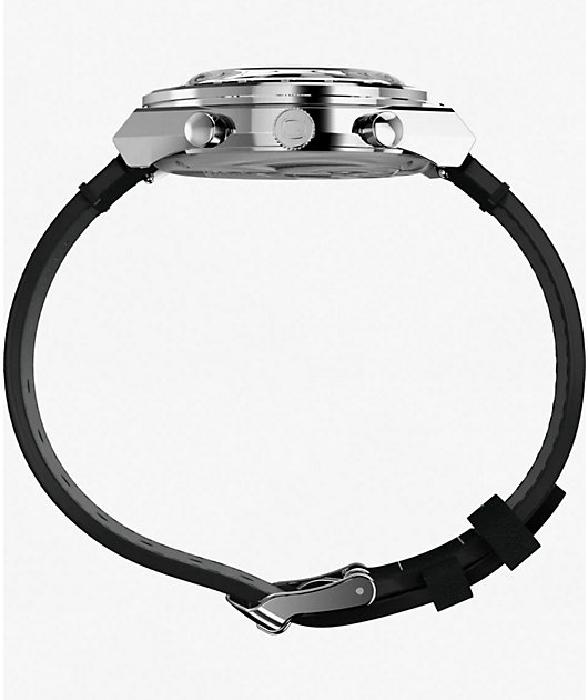 TIMEX x Peanuts Q Chrono Snoopy Silver & Black Analog Watch
