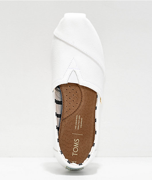 TOMS Classic Alpargata All White Shoes 
