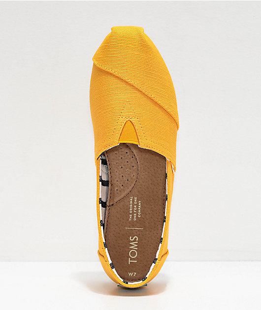 yellow toms shoes
