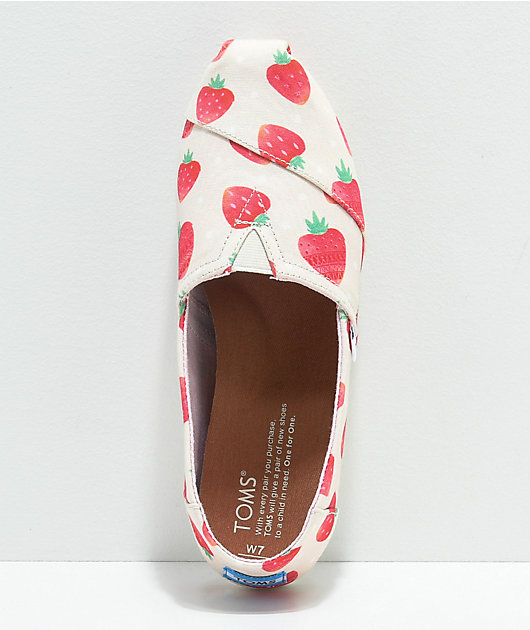 toms strawberry shoes