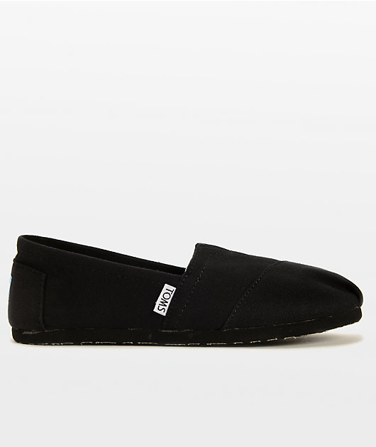 TOMS Classics All Black Womens Shoes