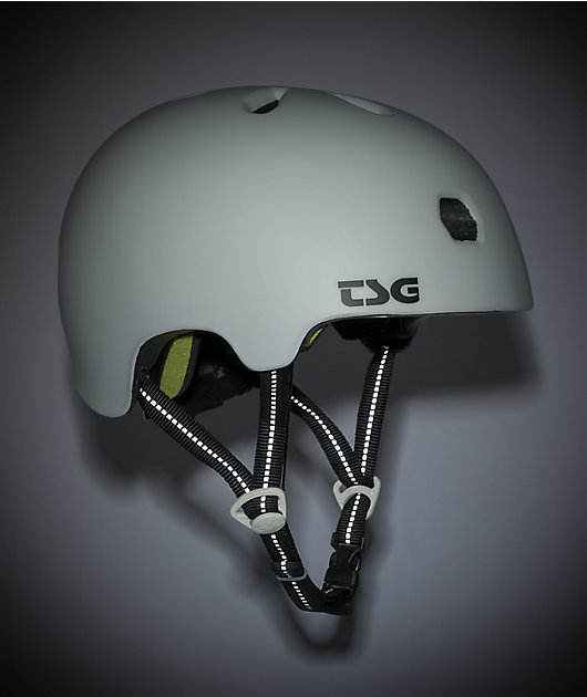 TSG Certified Meta Matte White Skateboard Helmet 
