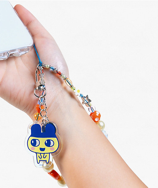 Tamagotchi Mametchi Beaded Wrist Strap Phone Charm