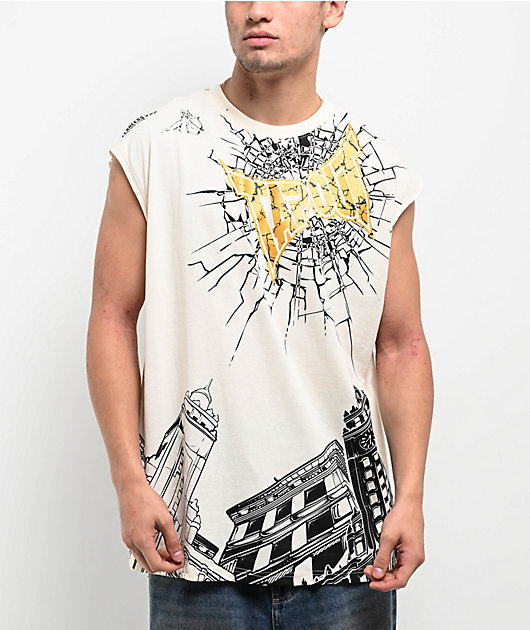 Tapout Up & Down Cream Tank Top | Zumiez