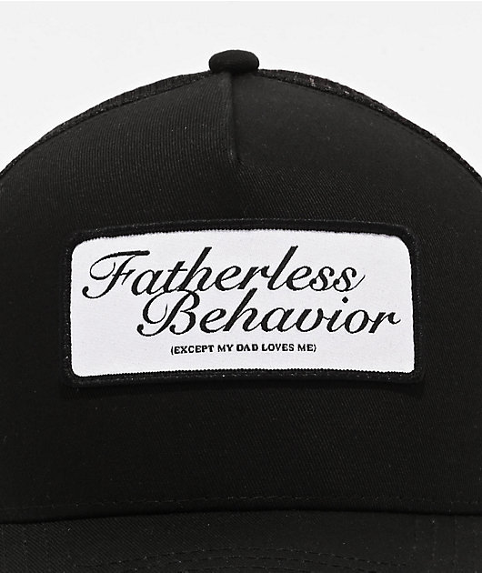 Tara Yummy Fatherless Behavior Black Trucker Hat