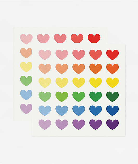 Tattly Glitter Hearts Temporary Tattoo Sheets