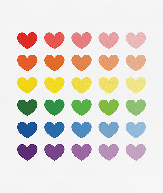 Tattly Glitter Hearts Temporary Tattoo Sheets
