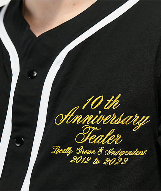 Tealer 10th Anniversary Black Baseball Jersey