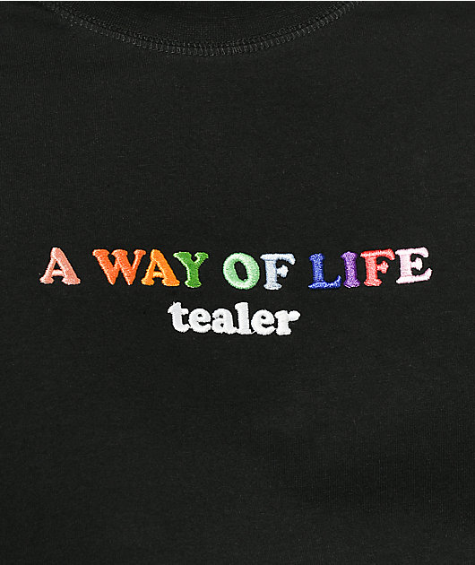 Tealer A Way Of Life Black T-Shirt