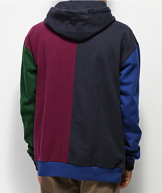 teddy fresh color block hoodie cheap