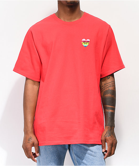 Teddy Fresh Heart Mom Red T-Shirt