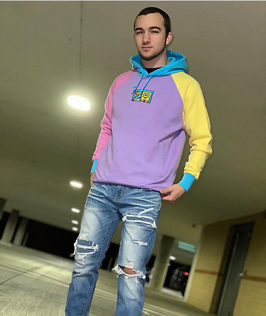 Spongebob color best sale block hoodie