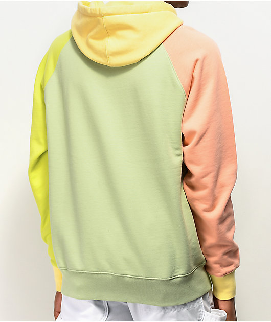 Spongebob color top block hoodie