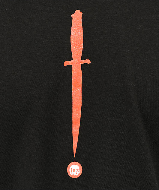 Teen Hearts Head Up Black T-Shirt