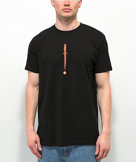 Teen Hearts Head Up Black T-Shirt