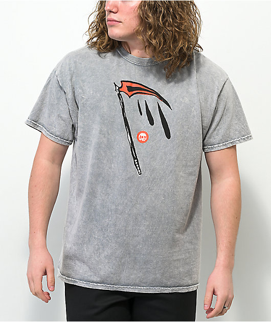 Teen Hearts Reaper Grey Wash T-Shirt