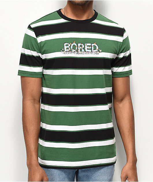 green and white striped t shirt