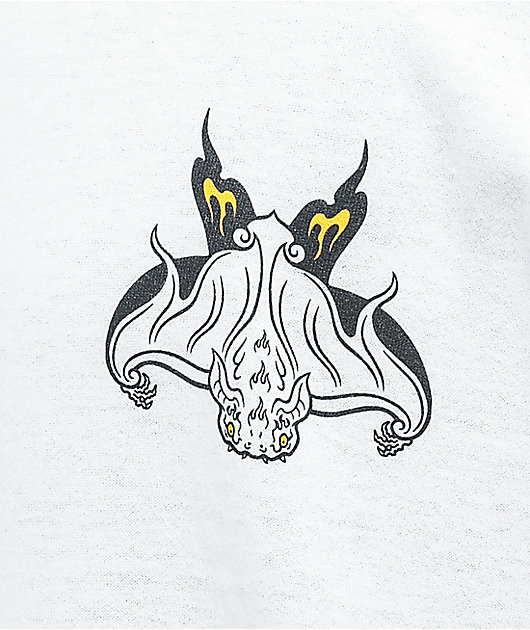 Temple of Skate Bat Kite White T-Shirt