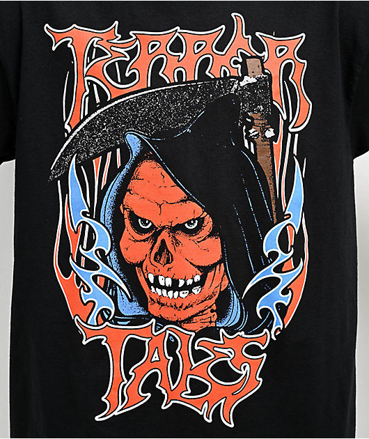 Terror Tales Grim Reaper Black T-Shirt | Zumiez