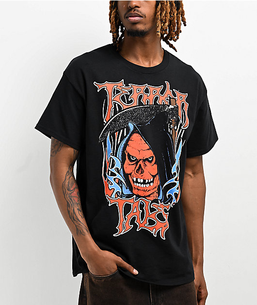 Terror Tales Grim Reaper Black T-Shirt | Zumiez