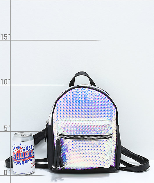 mini holographic backpack