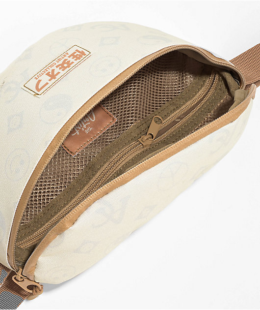 The Artist Collective Fuck Off Kanji Natural & Brown Fanny Pack