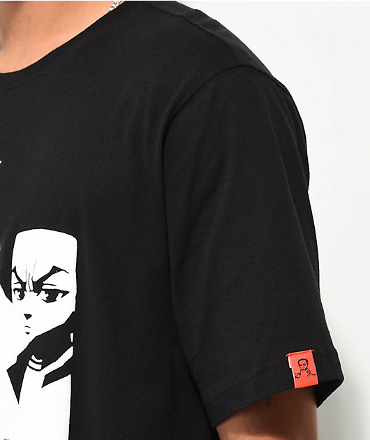 The Boondocks Black & White Black T-Shirt