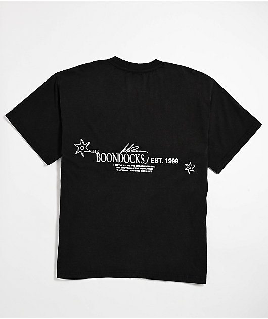 The Boondocks Huey Freeman Black Wash T-Shirt