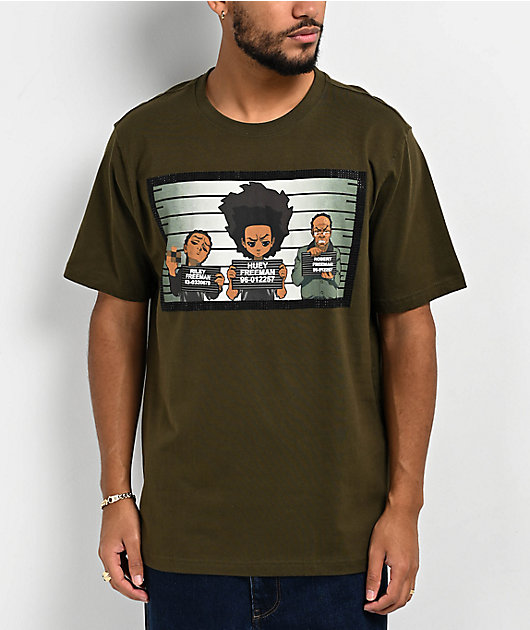 The Boondocks Mugshot Stones Green T-Shirt