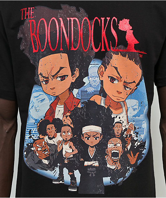The Boondocks Samurai Family Black T-Shirt