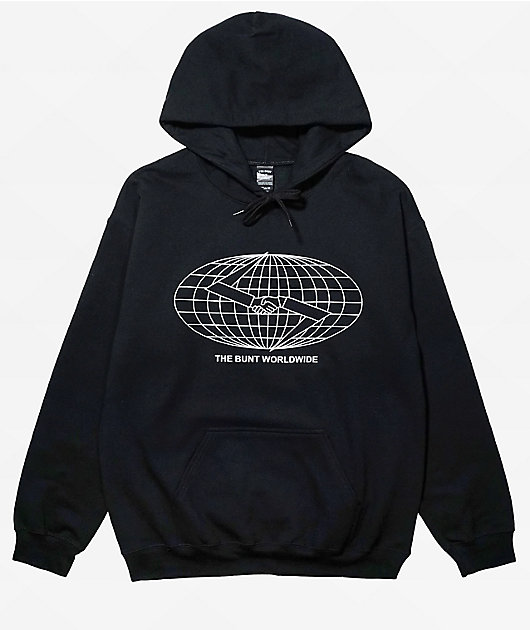 The Bunt Globe Black Hoodie Zumiez