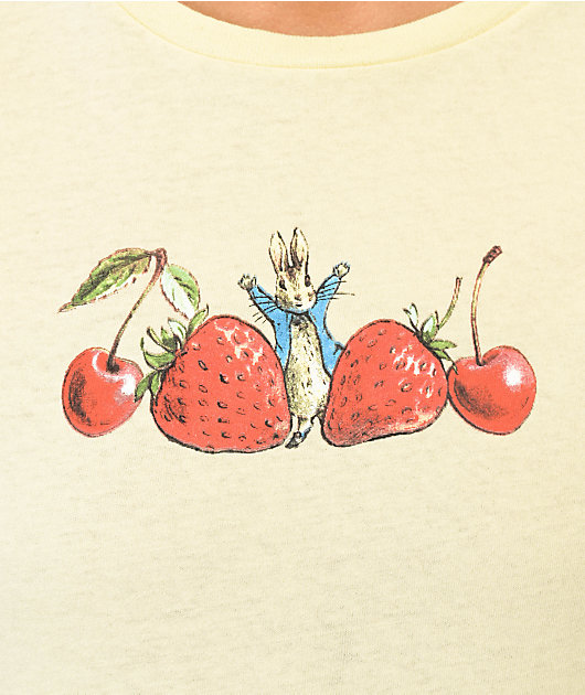 Peter Rabbit Yellow Dress Rabbit The Forecast Company x Peter Rabbit Berries Row Yellow Crop T-Shirt ...