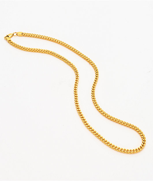 The Gold Gods 20" Gold Franco Box Chain Necklace