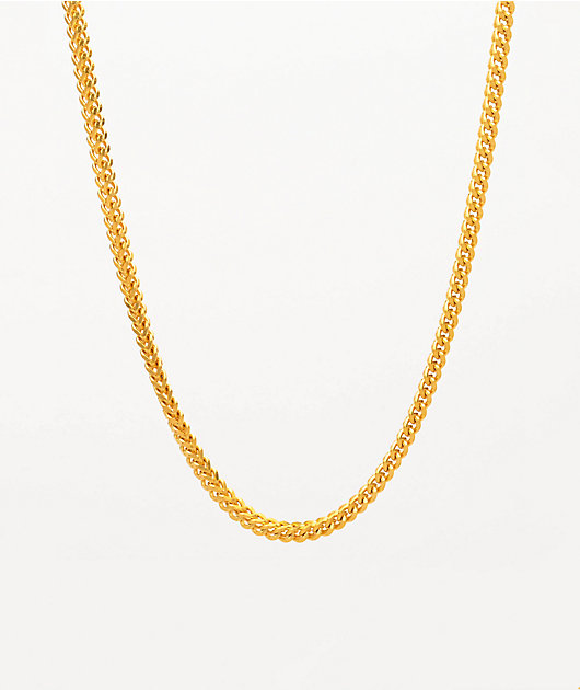 The Gold Gods 20" Gold Franco Box Chain Necklace