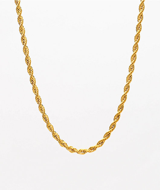 The Gold Gods 22" Gold Rope Chain Necklace