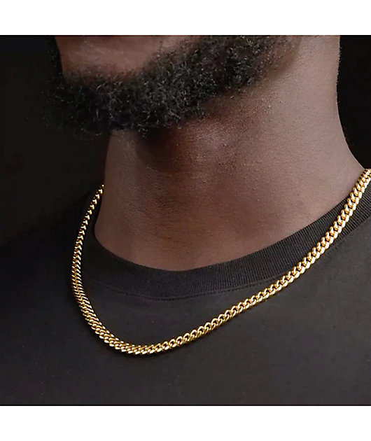 The Gold Gods 6mm Gold Miami Cuban Chain Necklace