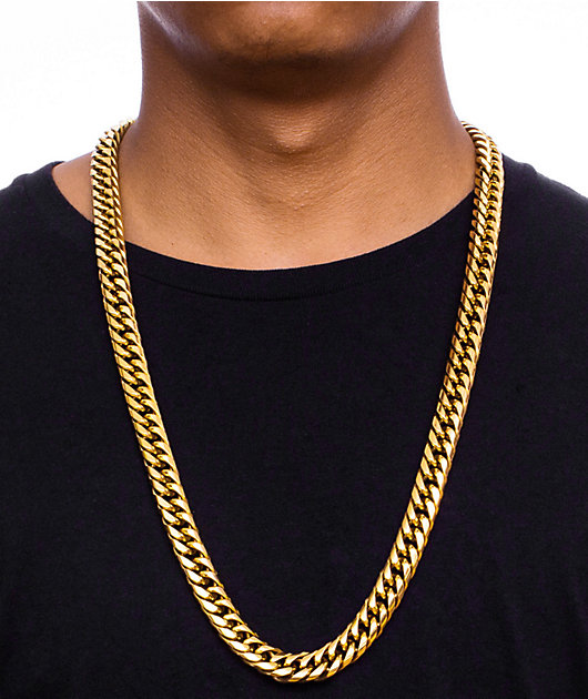 The Gold Gods Cuban Link Necklace | Zumiez