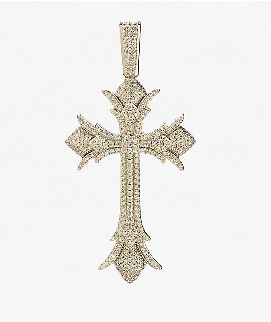 The Gold Gods Diamond Cross Pendant