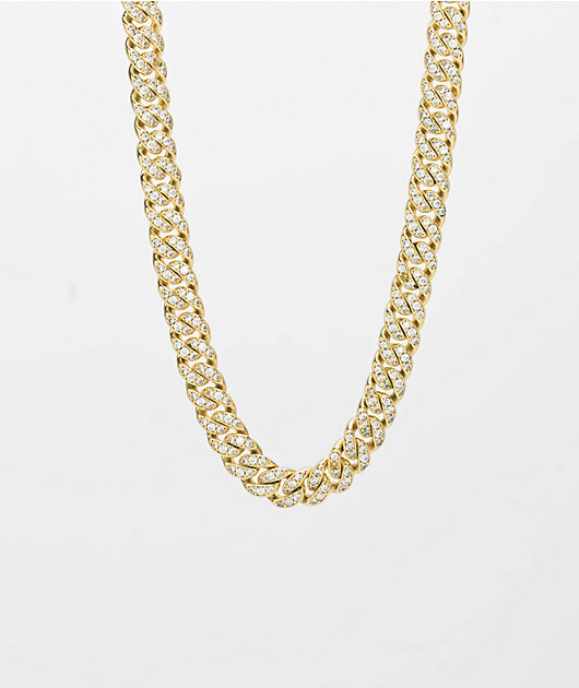 The Gold Gods Diamond Micro Cuban Necklace