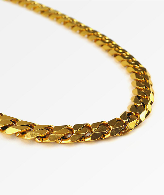 flat edge cuban link chain