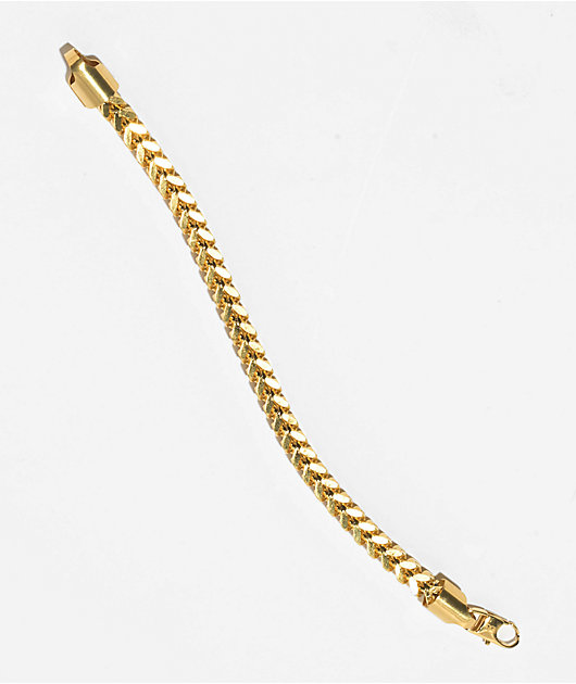 The Gold Gods Franco 6mm Gold Box Chain Bracelet