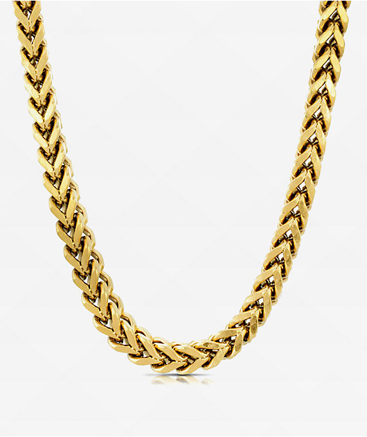 Franco Box Chain Gold 5mm Prism Cut Franco Chain, 14k Gold Chain