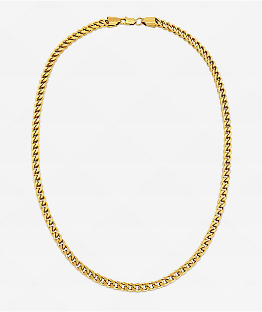The Gold Gods Gold 24" Franco Box Chain Necklace