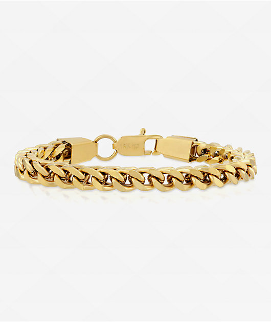 The Gold Gods Gold 8" Franco Box Bracelet