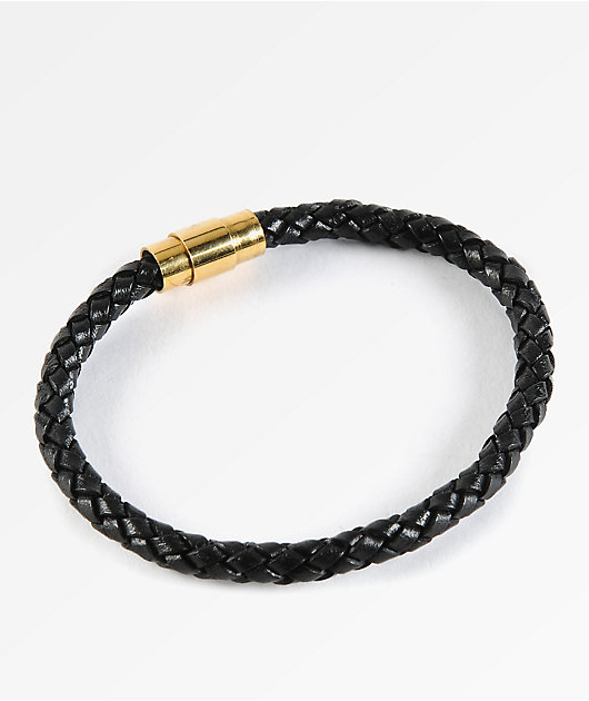The Gold Gods Leather Bracelet