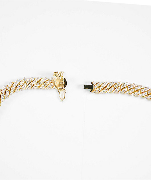 The Gold Gods Diamond Cuban Link Choker Chain