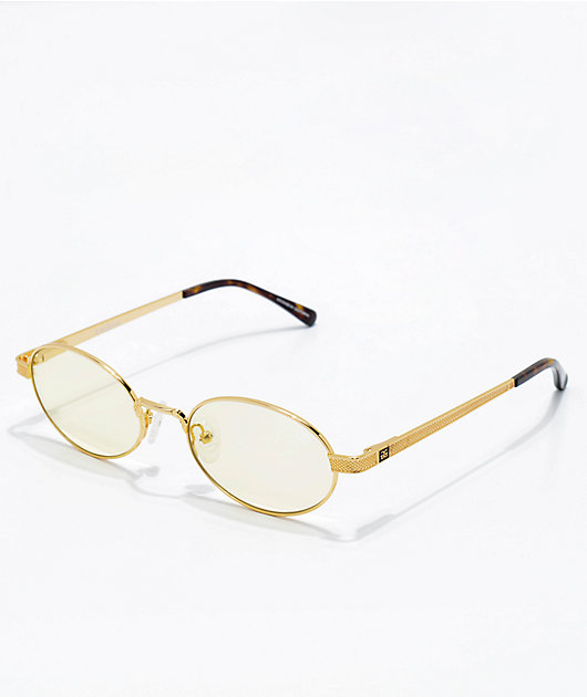The Gold Gods The Ares Yellow Gradient Sunglasses | Zumiez display picture 1